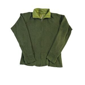 Mountain Hardwear Women’s Green Full-Zip Wool Blend Jacket - Size L